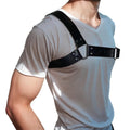Gothic Men Leather Suspenders Belt Men's Black Leather Single Shoulder Harness - Adjustable Punk Chest Strap for Gothic Outfits
