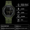 SANDA 6337 Fashion Men's Electronic Watch Sports Alarm Clock 50M Waterproof Stopwatch Timer Men's and Women's Watch