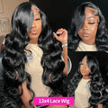 38 Inch Long Body Wave Wigs Human Hair Wig Natural Black 220 Density 13x4 13x6 HD Frontal Lace Front Human Hair Wigs For Women