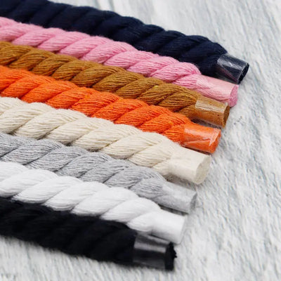 Halloween Christmas Cotton Shoelaces 8 Solid Color 8mm | SAMAG