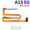 New For Samsung A13 A135 A136 A137 A03s A037 Home Button Fingerprint Sensor Flex With Power Key Button Flex Cable