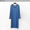 2026 Spring Summer Men's Modal Robes Pajamas Shower Mid-long Knee Length Thin Bathrobe Loose Plus Size Man Homewear Sleep Dress