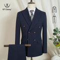 ST Cassy High Quality Elegant Man Suit 2 Piece Set Party Outfit Modern Wedding Dinner Suit for Men Stylish Business Office Suit