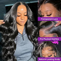 Raw Body Wave 200% Density 30 inch 13x6 HD Lace Front Human Hair Wigs Natural Color 13x4 Frontal Wigs Women Closure Wigs