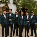 luxury 2-piece suit set men's party outfit high-end double breasted business casual suit groom's wedding dress shawl collar