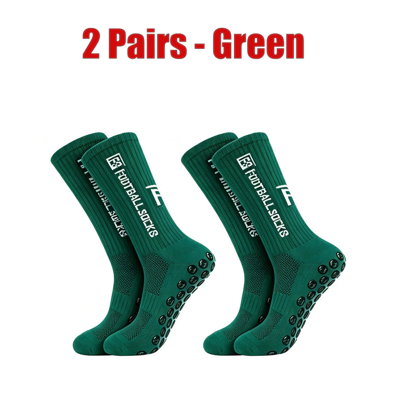 New Football Socks Non Slip Grip Mid Tube Sports | SAMAG
