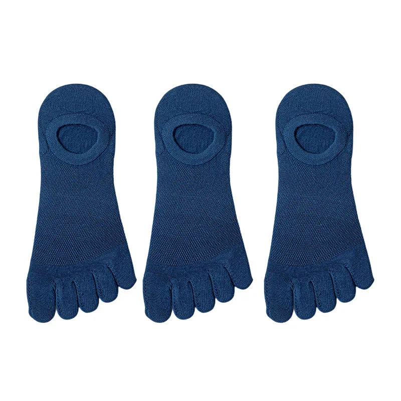 3 Pairs/lot Men's Socks Breathable Sweat Novelty Toe | SAMAG