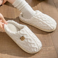Men's and Women's Warm Cotton Slippers with Anti-Slip Sole for Indoor Use, Autumn and Winter Edition