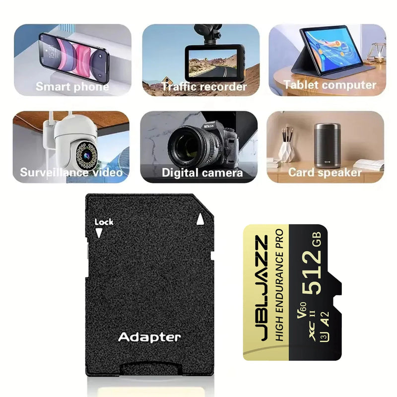 SD Memory Card 128GB Class 10 High Speed Micro TF SD Card 512GB Cartao De Memoria For Nintendo Switch PC Smart Phone SD Card
