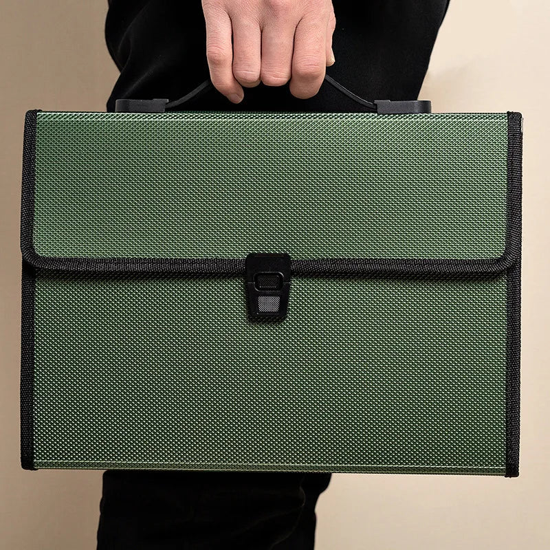 1 Pcs A4 Organ Bag Multi-layer Folder Large-capacity Portable Office Document Bags Desk Organizador Storage Data File Briefcase