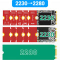 JEYI M.2 NGFF NVME SSD Extension Bracket Transfer 2230 2242 2260 2280 Length Extend Adapter Bracket Card Plate Change Long Size