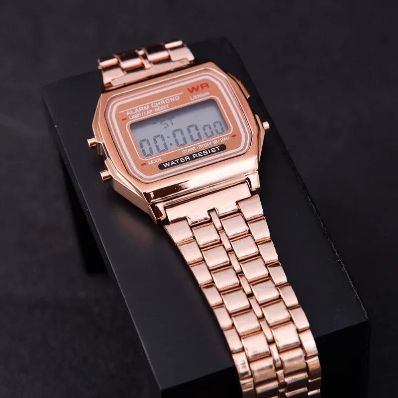 F91W Luxury Watch Waterproof Retro Digital Stainless Steel Sports Military Watches Men Women Electronic Wrist Watches Clock