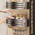 Tick on Suction Cup No - Drill Bathroom Corner Shelf for Shampoo Tissue Storage - View 5 | SAMAG