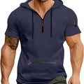 Men Hooded Sleeveless Shirt Casual Gym Tank Top Male Breathable Bodybuilding Vest Basketball Shirt Fashion Singlet Man Clothes