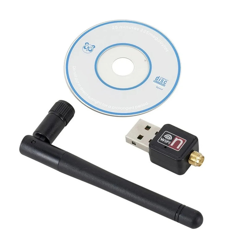 PzzPss 150Mbps USB 2.0 WiFi Wireless Network Card 802.11 b/g/n LAN Adapter With Rotatable Antenna For - Visuel 7 | SAMAG