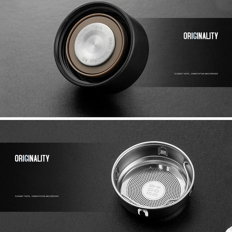 Thermos Bottle for Tea Infuser Digital Cup Thermal Stainless Steel Coffee Mug Isotherm Flask Leakproof Travel Tumbler Drinkware