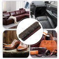 Premium Horsehair Shoe Brush For Leather Polishing Cleaning Car Interior Furniture Bag Effective Dirt Removal Shine Brush