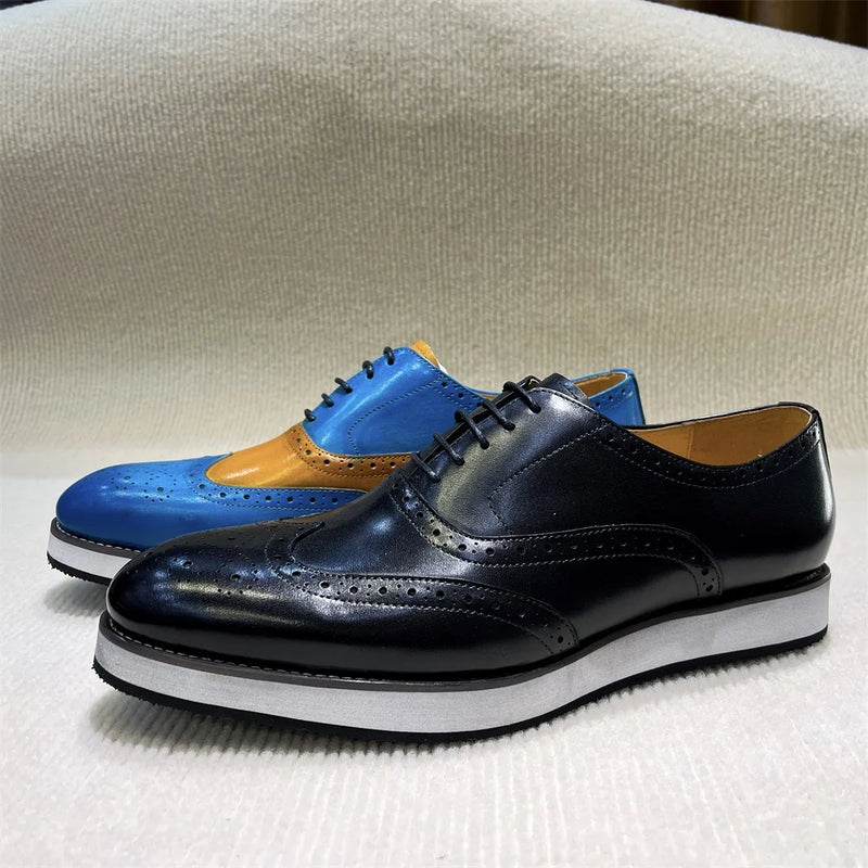 Men's Genuine Leather Loafers Slip-on Casual Shoes Handmade Comfortable Flat Sneakers for Daily Office Outdoor Street Wear