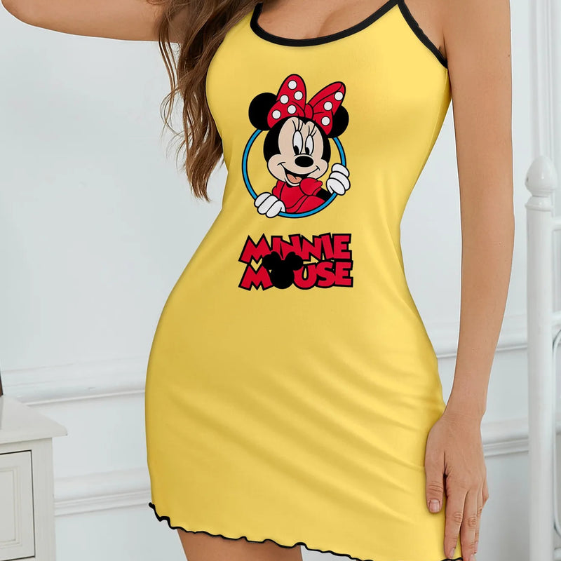 Women's Disney Minnie Cute Cartoon Bow Pattern Hanging | SAMAG