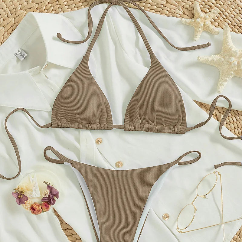 Bikini Set Pad Beach Triangle Swimwear Women XS-XL Maio | SAMAG