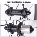 VUELTA Road Bicycle 700C Wheel Set Ultra Light Aluminum Alloy 4-Bearing Straight Pull 100/130mm Bicycle Wheel Set