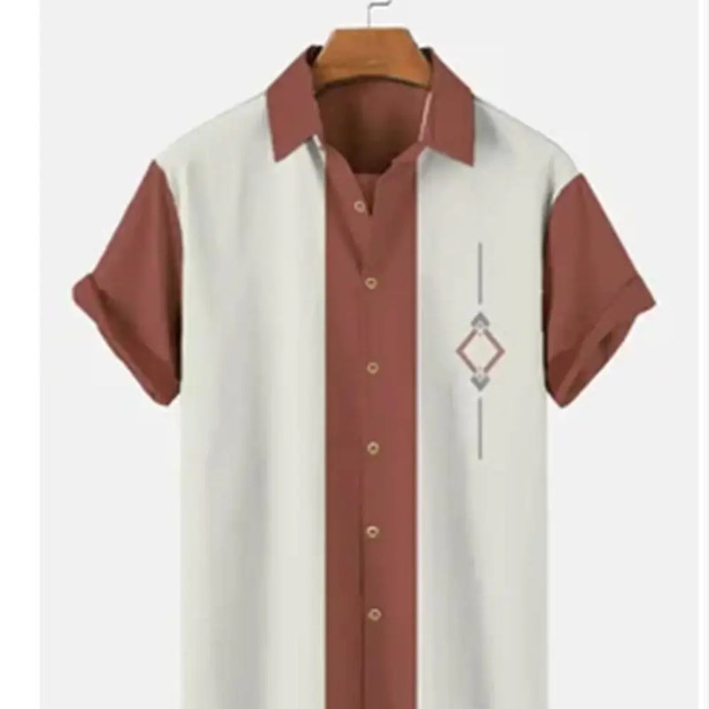 Stripes Simple Casual Dress Shirts European Size Men's | SAMAG