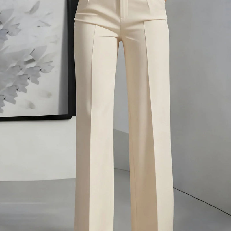 New Women's High - Waisted Draped Straight - Cut Suit Pants - View 22 | SAMAG
