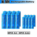 AA AAA 2000mAh 1.2V 1-60 Pcs Battery Rechargeable 2A 3A Ni-MH Batteries with Quick Charger for Toys Mouse Keyboard Flashlights