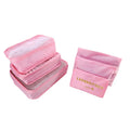 1/6pcsTravel Storage Bag Set for Clothes Tidy Organizer Wardrobe Suitcase Pouch Travel Organizer Bag Case Shoes Packing Cube Bag