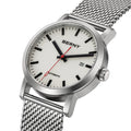 BERNY Automatic Men's Watch Top Brand Luminous 316L Stainless Steel Self-Wind Sapphire Wristwatch Mesh Belt Mechanical Men Watch