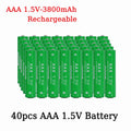 AAA1.5V Battery 3800mAh Rechargeable Battery Lithium Ion 1.5 V AAA Battery for Clocks Mice Computers Toys So on