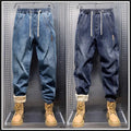 Men Harem Jeans Loose Hip Hop Trousers Washed Denim Man | SAMAG