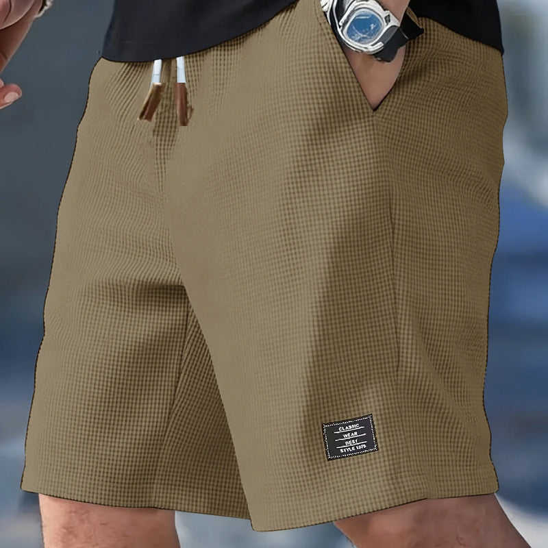 Summer Men's Waffle Texture Casual Sports Beach Shorts | SAMAG