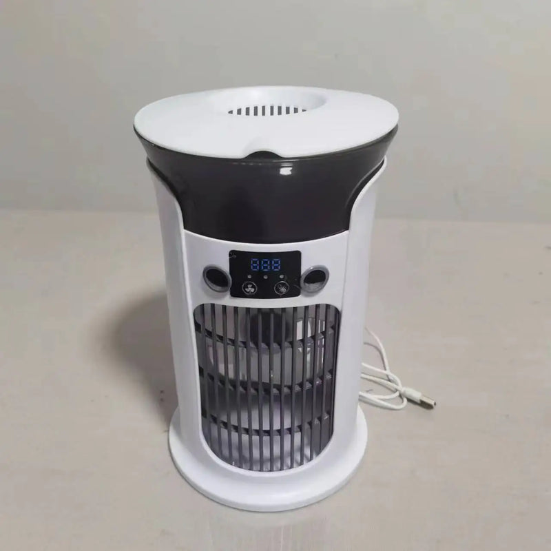 2026 New Portable USB Air Cooler Household Small Multifunctional Cooling Fan Office Desktop Mobile Air Conditioner Humidifier