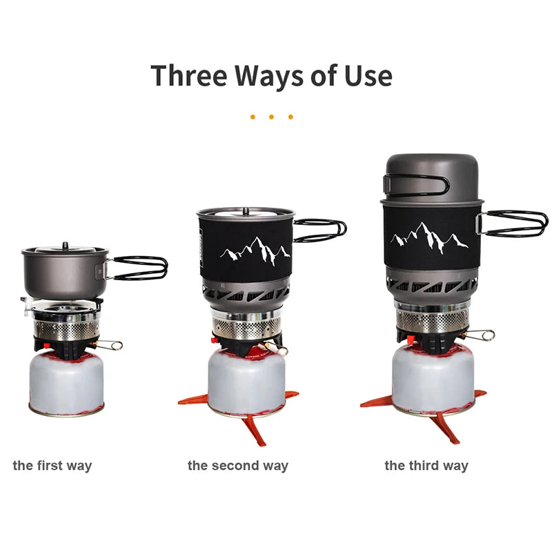 Camping Cooking Set Stove Pot Pan Cookware Outdoor | SAMAG