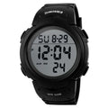 SKMEI 1068 Calendar PU Strap 5Bar Waterproof Digital Watch reloj hombre Outdoor Sport Watch Men Big Dial Fashion Simple Watches
