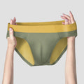 Men's ice silk seamless underwear men breathable briefs summer thin boys sports low waist short shorts head