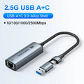 Vention USB A C 2.5G Ethernet Adapter 3.0 2500/1000 Mbps Network Card for MacBook iPad Lan RJ45 for PC - Visuel 12 | SAMAG