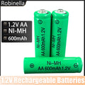 1.2V AA 600mAh Ni-MH Rechargeable Battery High Capacity Cells for Remote Control, Mouse, Toy, Flashlight, MP3 Player, 1-20PCS