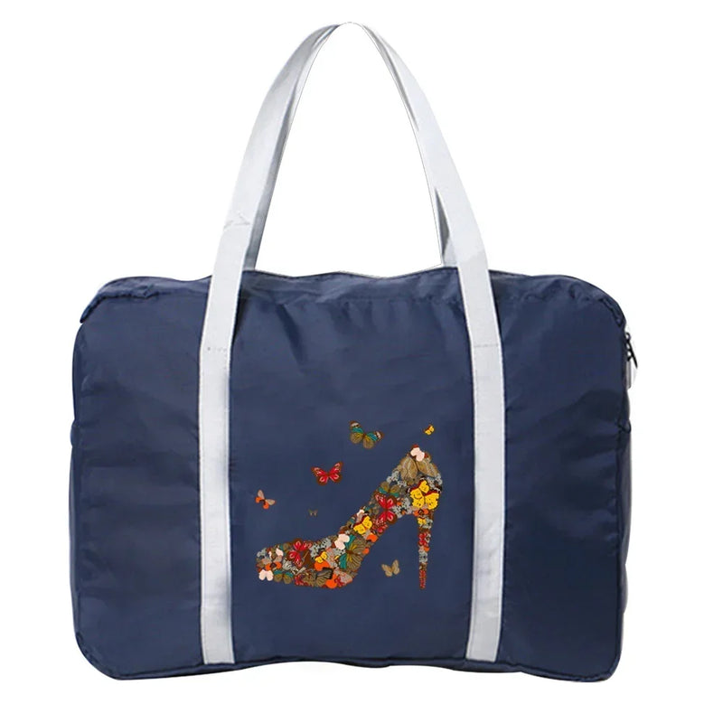 Handbags Luggage Travel Bag Large Capacity Fashion Weekend Overnight Boston Bag Travel Carry Pack Butterfly Printing Series