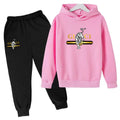 Hooded Sweatshirt + Pants - casual Sports Outfit - letter - View 19 | SAMAG