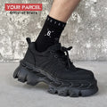 Height increasing 7CM men's shoes IG dad shoes sporty and versatile  summer breathable mesh thick sole derby shoes