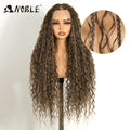 Noble Twist Braided Wigs 13X4 Box Braided Lace Wig For Black Women Synthetic Lace Frontal Wig Faux Locs Wig Goddess Braids Wigs
