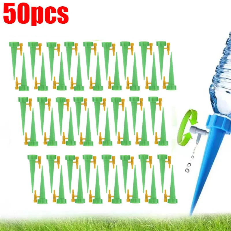 Automatic Drip Irrigation Watering System Plant Dripper Spike Kits Garden Self Watering Planter Insert Plant Watering Devices