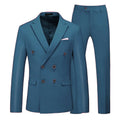 2 Pieces Double Breasted Formal Men Suits Slim FitGroom Tuxedos for Wedding Peaked Lapel Custom Male Blazer Prom Daily Wear