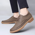 New Men's Lace-Up Casual Shoes For Autumn And Winter Fashionable Business Comfort Office Shoes  Outdoor Breathable Walking Shoes