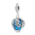 925 Sterling Silver Ocean Theme Charm Beads For Women Blue Wave Dolphin Seashell Compatible Summer Beach Vacation Jewelry