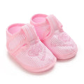 Pink Newborn Baby Baptismal Shoes Are Soft - View 6 | SAMAG