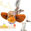 New Cat Interactive Ball Toy Automatic Rolling Ball Faux Tail Rechargeable Smart Pet Electric Toy Dog Cat Training Imitate Mouse