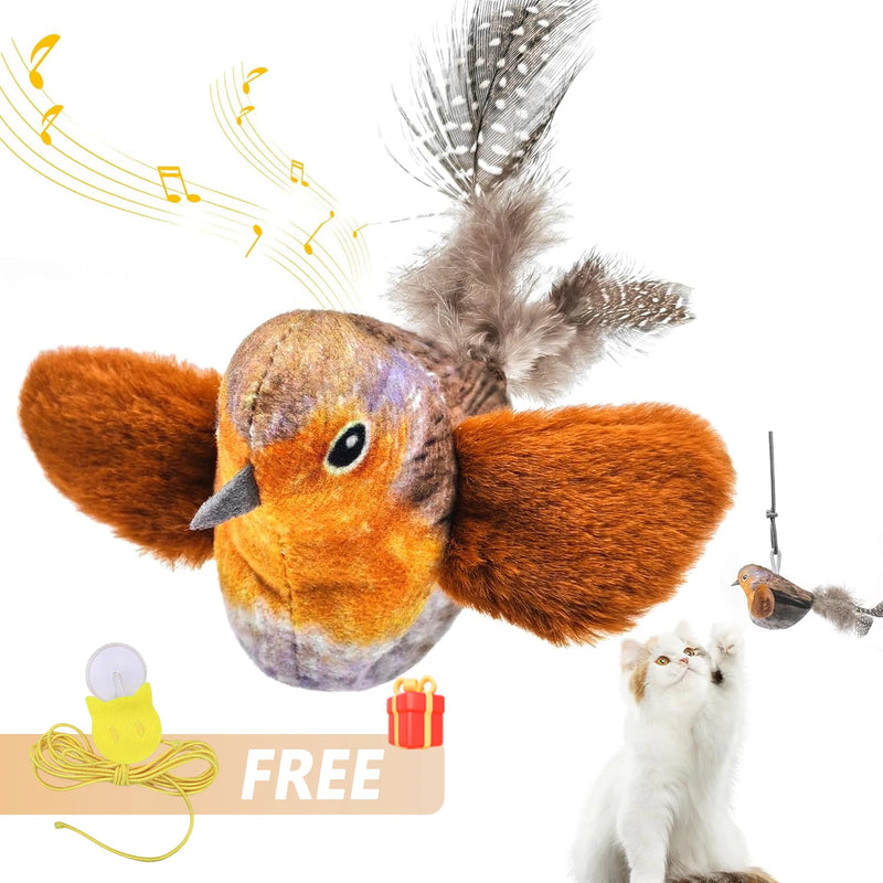 New Cat Interactive Ball Toy Automatic Rolling Ball Faux Tail Rechargeable Smart Pet Electric Toy Dog Cat Training Imitate Mouse